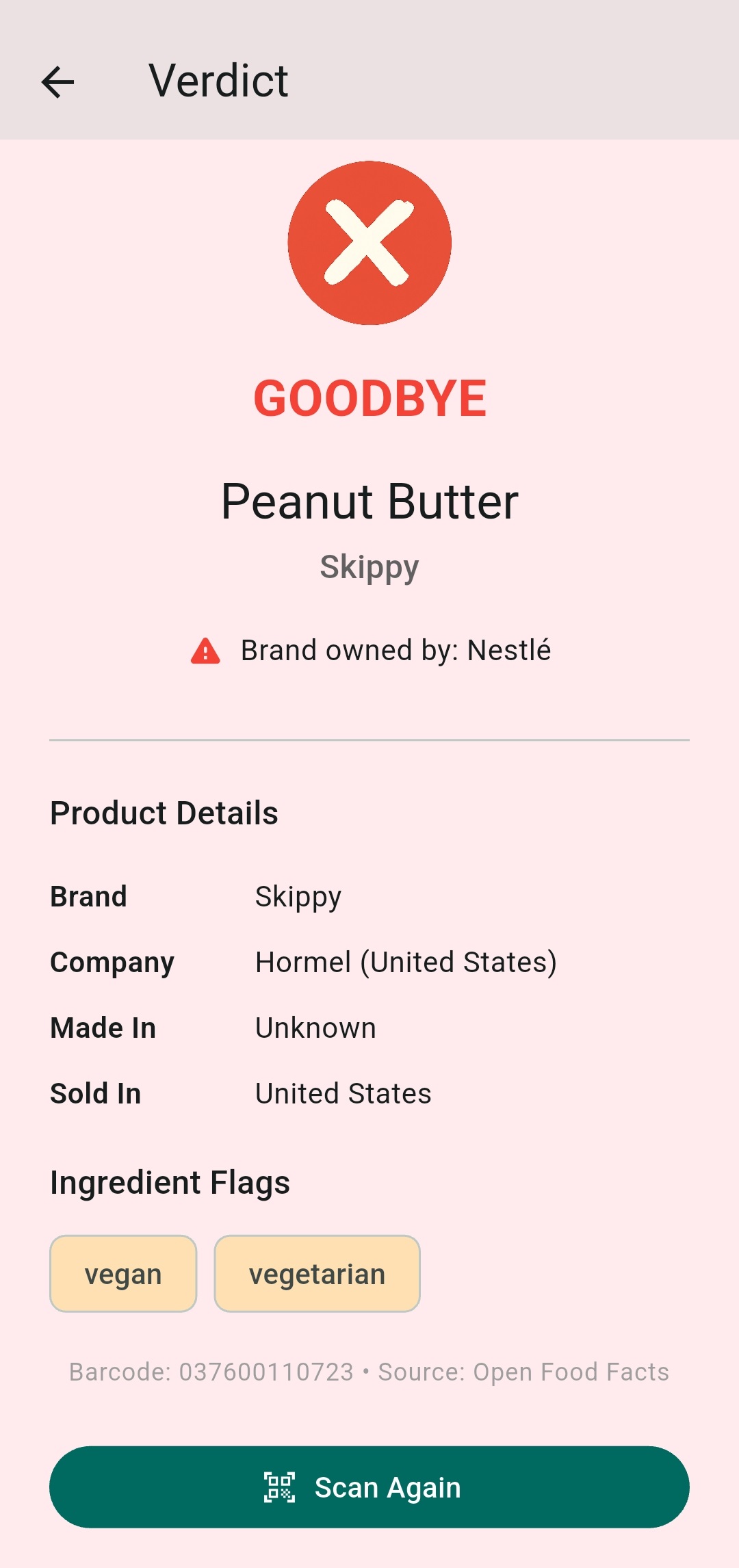 Buy or Goodbye - Goodbye verdict