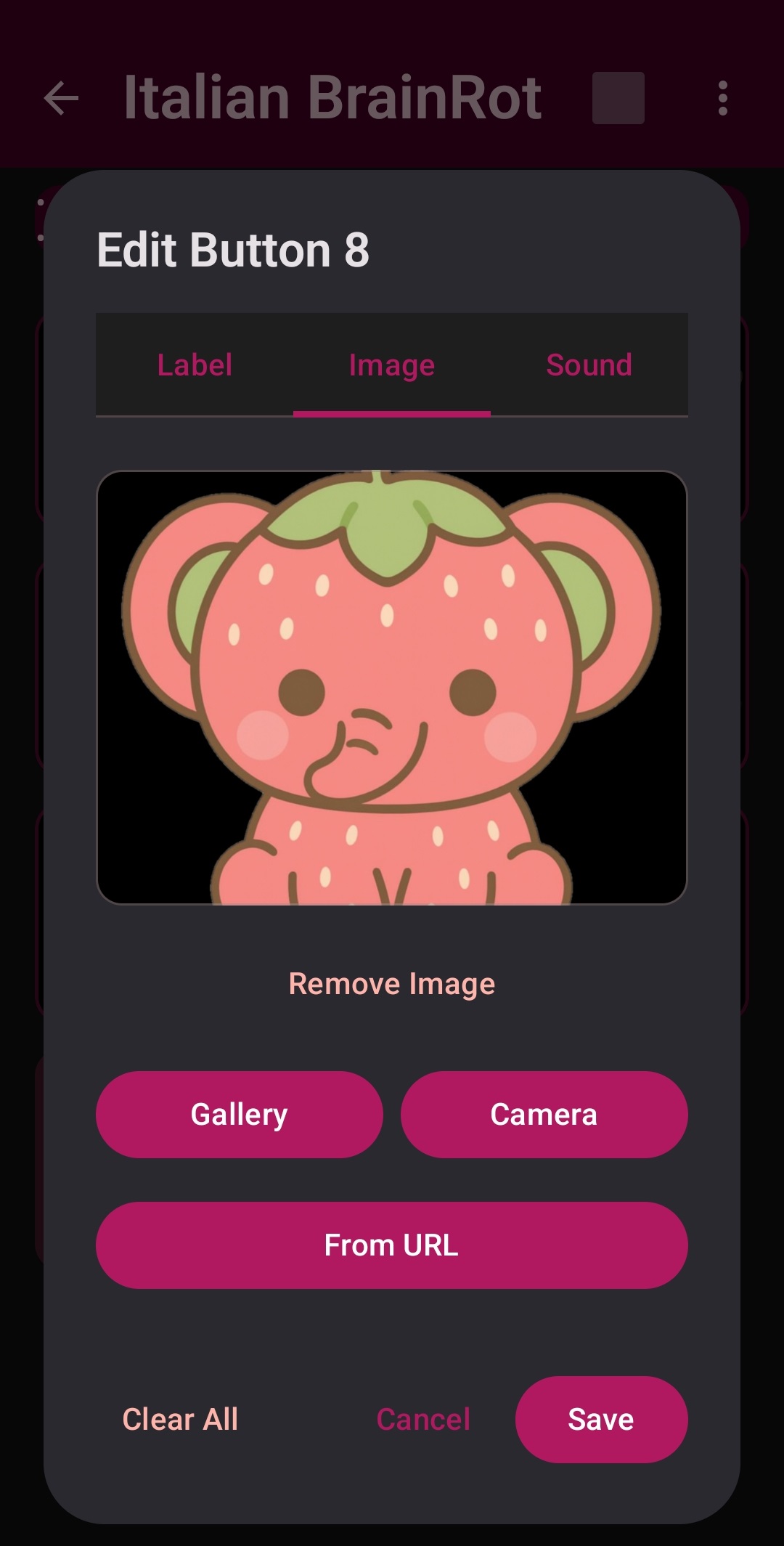 SonicBloom Edit Popup for Button Image