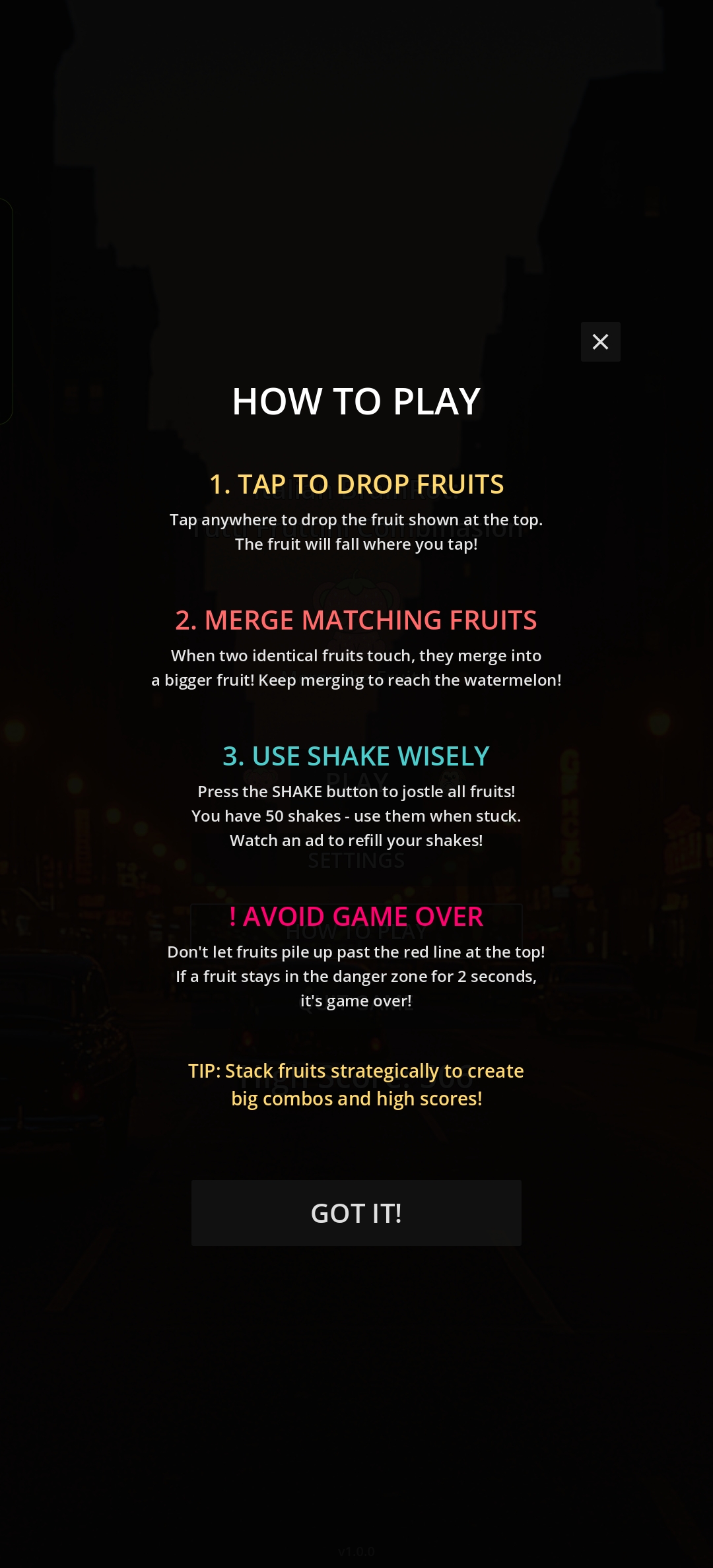 Tutti Fruttini tutorial